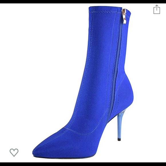 Vivi Blue Booties - Picture 2 of 5